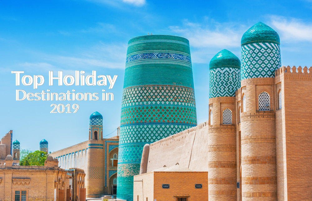 Historic architecture of Itchan Kala, walled inner town of the city of Khiva, Uzbekistan. UNESCO World Heritage Site cover